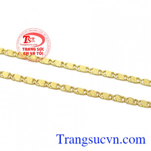 Dây chuyền vàng tây mang lại vẻ đẹp thời trang sang trọng quý phái dây cho nữ. 