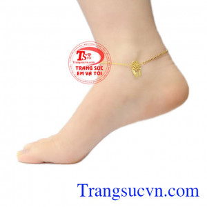 Lắc chân không chỉ là trang sức tô điểm cho đôi chân thêm nổi bật mà nó còn mang đến sự tự tin cho mỗi bước chân của người con gái dù ở đâu,Lắc chân vàng Dreamcatcher