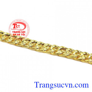 Sản phẩm chế tác từ vàng tây 10k, bảo hành uy tín, giao hàng trên toàn quốc. Lắc tay nam thời trang mới