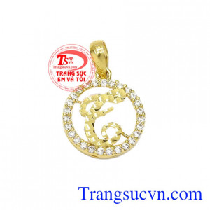 Mặt dây chữ T lấp lánh