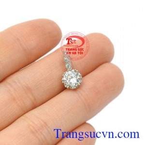 Mặt dây nữ thanh tao vàng trắng Korea chất lượng.