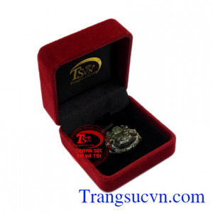 Mặt Di Lặc Sapphire thịnh vượng phát tài, phát lộc.