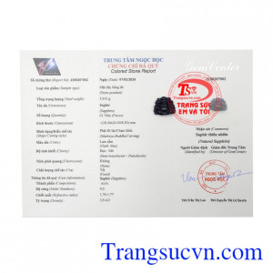 Mặt phật Di Lặc Saphire tài lộc