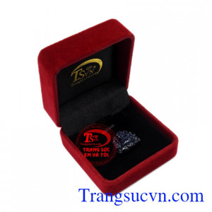 Mặt phật Di Lặc Saphire tài lộc hoan hỉ, cầu phúc.