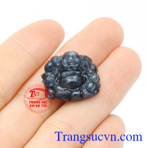 Sản phẩm được kiểm định từ trung tâm kiểm định đá quý đầy uy tín. Mặt phật Di Lặc Sapphire an lành