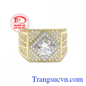 Nhẫn nam thành công nhập khẩu từ Hàn Quốc với phong cách ấn tượng. 