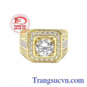 Nhẫn nam thành đạt nhập khẩu trực tiếp từ Hàn Quốc, thiết kế phong cách, hợp thời trang.
