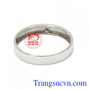 Nhẫn nam vàng trắng phú quý giao hàng trên toàn quốc.