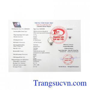 Nhẫn nữ Granat tài lộc