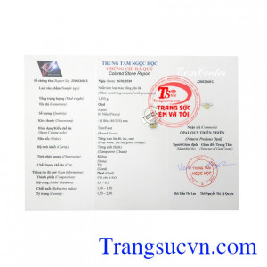 Nhẫn nữ Opal đẳng cấp