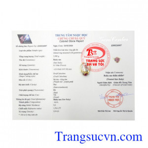 Nhẫn Nữ Ruby Xinh Xắn