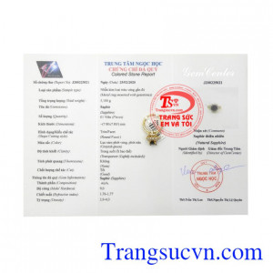 Nhẫn nữ saphir thịnh vượng