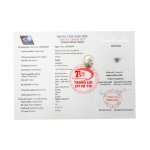 Nhẫn Nữ Sapphire Thịnh Vượng