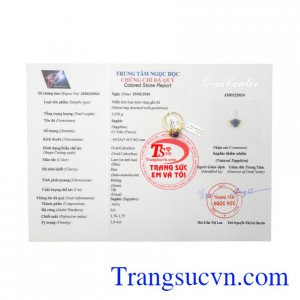 Nhẫn Nữ Sapphire Tinh Xảo