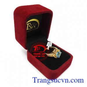 Nhẫn nữ topaz thiên nhiên cao cấp là sản phẩm rất được phái đẹp ưa chuộng, là lá bùa hộ mệnh cho người đeo Nhẫn nữ topaz an lành