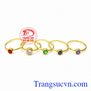 Nhẫn nữ vàng kiều diễm vàng 10k