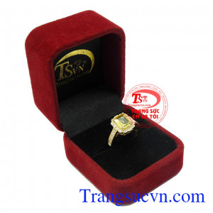 Nhẫn nữ vàng Sapphire quý phái