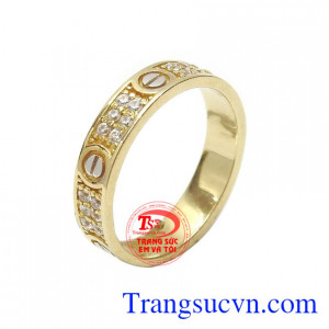 Nhẫn nữ vàng thời trang cá tính 10k nhập khẩu Korea bền đẹp, chất lượng, kiểu dáng độc đáo