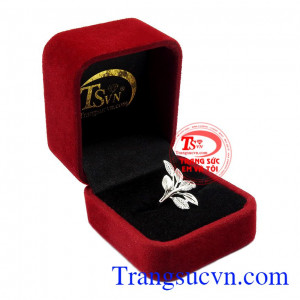 Nhẫn nữ vàng trắng trang nhã