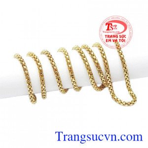 Vàng Ý 75k dây chuyền đảm bảo chất lượng.