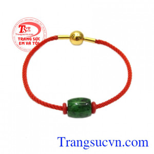 Vòng tay lu thống jadeite bình an