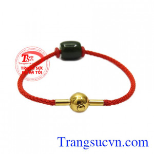 Vòng tay lu thống nepherite đẹp mang nét truyền thống xen lẫn hiện đại.