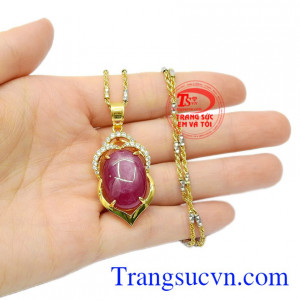 Bộ mặt dây Ruby trang nhã