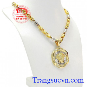 Bộ trang sức nam vàng tây sang trọng mang phong cách nam tính đầy nét phong trần. 