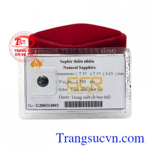 Sapphire có tác dụng mang lại cảm giác êm đềm, tập trung tâm trí, giảm mệt mỏi, căng thẳng, giúp tinh thần thoải mái, loại bỏ được những suy nghĩ tiêu cực cho người đeo,Đá Saphir lam