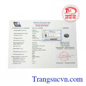 Đá saphire thiên nhiên là viên đá của trí tuệ, mang lại sự ham học hỏi, sự nhạy bén về tinh thần,Đá Saphir mài giác