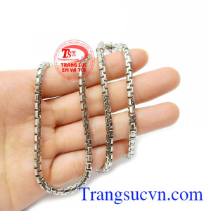 Dây chuyền bạc nam may mắn nhập khẩu cao cấp, kiểu dáng độc đáo, giao hàng nhanh toàn quốc, thanh toán an toàn