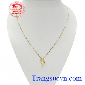 Dây chuyền nữ vàng đáng yêu vàng tây 10k nhập khẩu Korea bền đẹp, chất lượng, kiểu dáng độc đáo