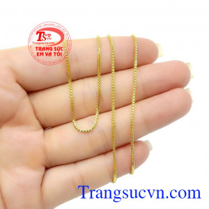Khách hàng ưa chuộng nhiều năm liền,Dây chuyền nữ vàng nhẹ nhàng