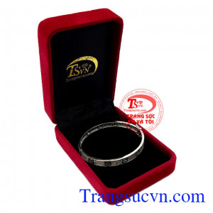 Vòng tay nữ vàng trắng đẹp