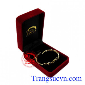 Lắc tay nữ kiểu cách vàng 10k