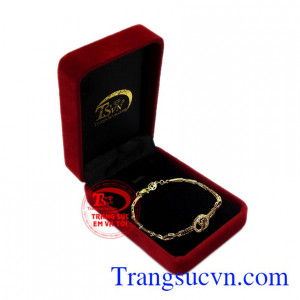Lắc tay nữ vàng thời thượng