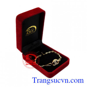 Lắc tay nữ vàng hiện đại