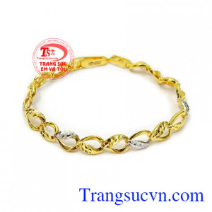 Lắc tay vàng tây dịu dàng vàng 10k là dòng sản phẩm được phái đẹp ưa chuộng nhất hiện nay