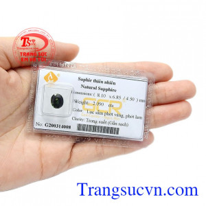 Sapphire là viên đá biểu tượng cho quyền lực, sức mạnh và sự may mắn,Mặt nhẫn saphir