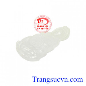 Mặt phật thích hợp bọc vàng hoặc bạc để làm mặt dây đeo. Sản phẩm phù hợp cho cả nam và nữ. Mặt phật bà cẩm thạch trắng đẹp