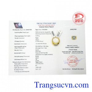 Sản phẩm có giấy kiểm định đá quý.