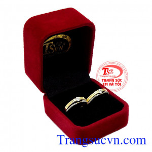 Nhẫn cưới vàng thanh lịch
