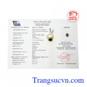 Sản phẩm có giấy kiểm định đá quý.