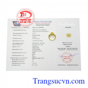 Nhẫn nam thạch anh vàng đẳng cấp