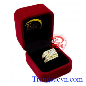 Nhẫn nam vàng kiểu cách