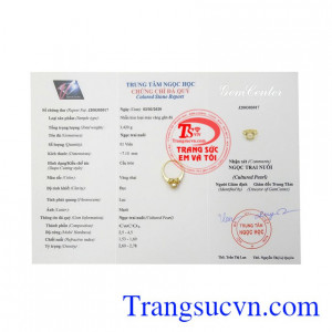 Nhẫn nữ ngọc trai thanh lịch