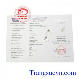 Nhẫn nữ Sapphire thành công