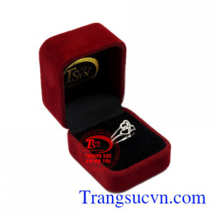 Nhẫn nữ trái tim ghép đôi