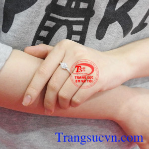 Nhẫn nữ vàng hoa xinh xắn vàng 10k Korea chất lượng.