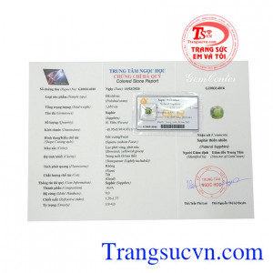 Sản phẩm được ép vỉ nhằm đảm bảo độ bền đẹp cho sản phẩm. Sapphire thiên nhiên màu đẹp